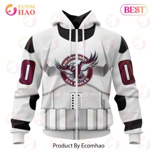 NRL Manly Warringah Sea Eagles Special Star Wars Design 3D Hoodie