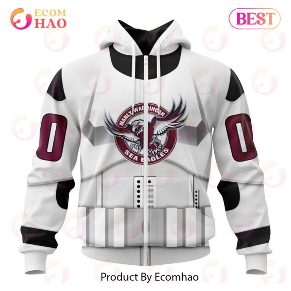 NRL Manly Warringah Sea Eagles Special Star Wars Design 3D Hoodie