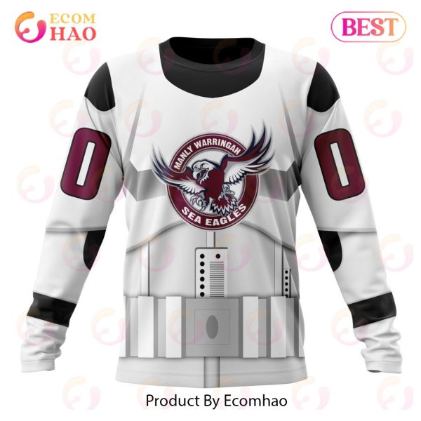 NRL Manly Warringah Sea Eagles Special Star Wars Design 3D Hoodie