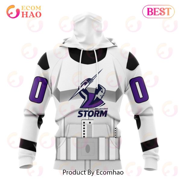 NRL Melbourne Storm Special Star Wars Design 3D Hoodie