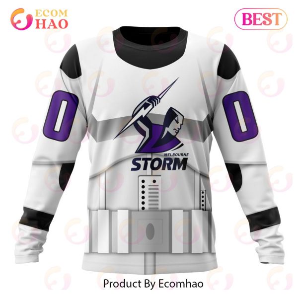 NRL Melbourne Storm Special Star Wars Design 3D Hoodie
