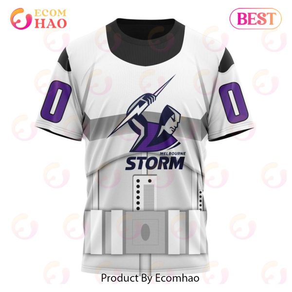 NRL Melbourne Storm Special Star Wars Design 3D Hoodie