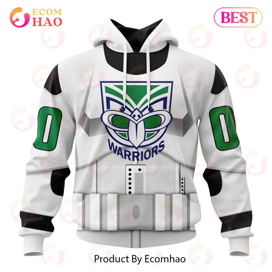 NRL Melbourne Storm Special Star Wars Design 3D Hoodie