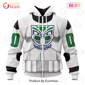 NRL New Zealand Warriors Special Star Wars Design 3D Hoodie