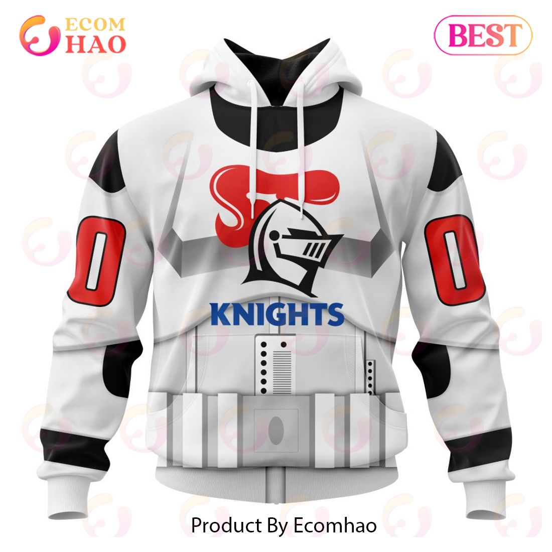 NRL New Zealand Warriors Special Star Wars Design 3D Hoodie