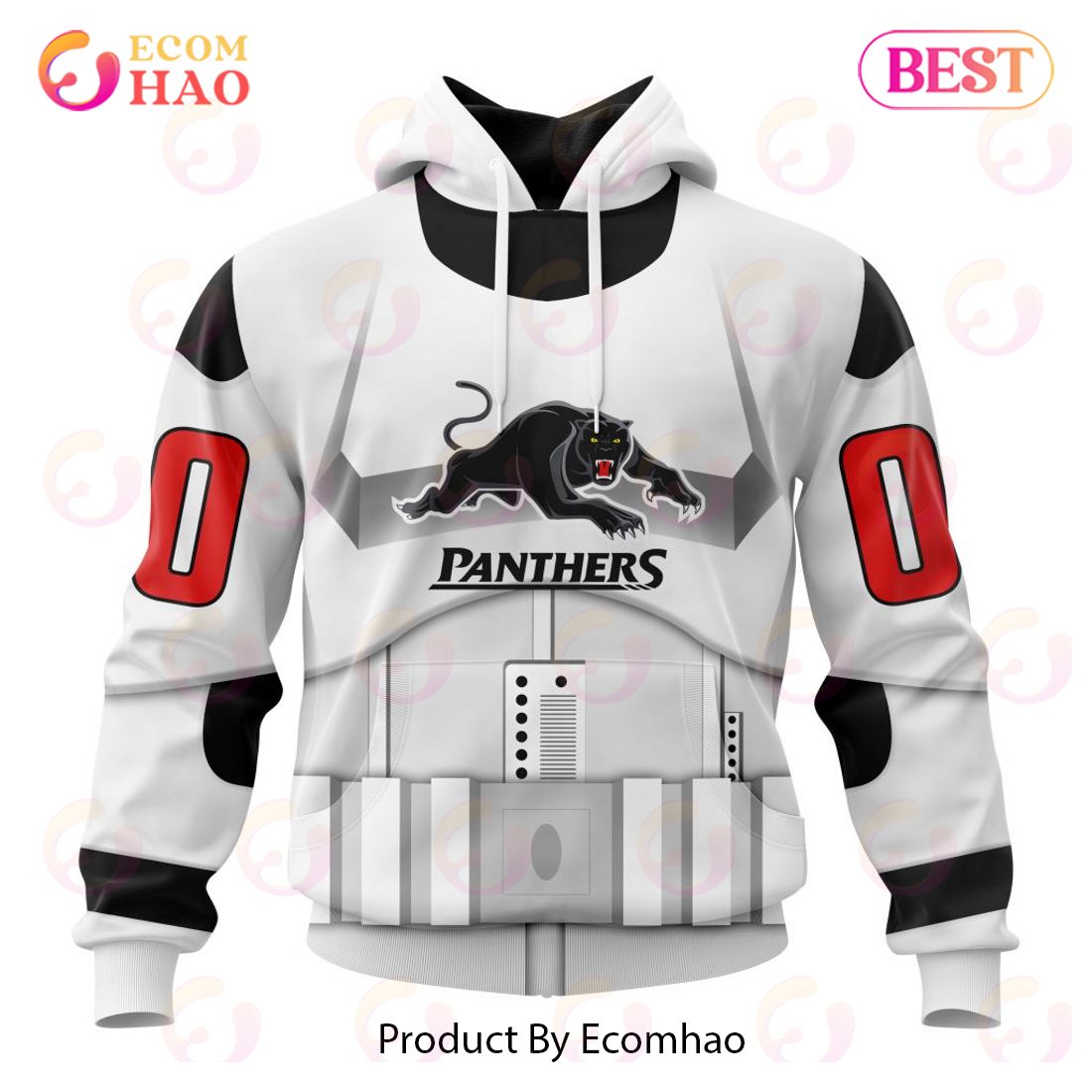 NRL Penrith Panthers Special Star Wars Design 3D Hoodie