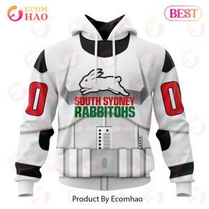 NRL South Sydney Rabbitohs Special Star Wars Design 3D Hoodie