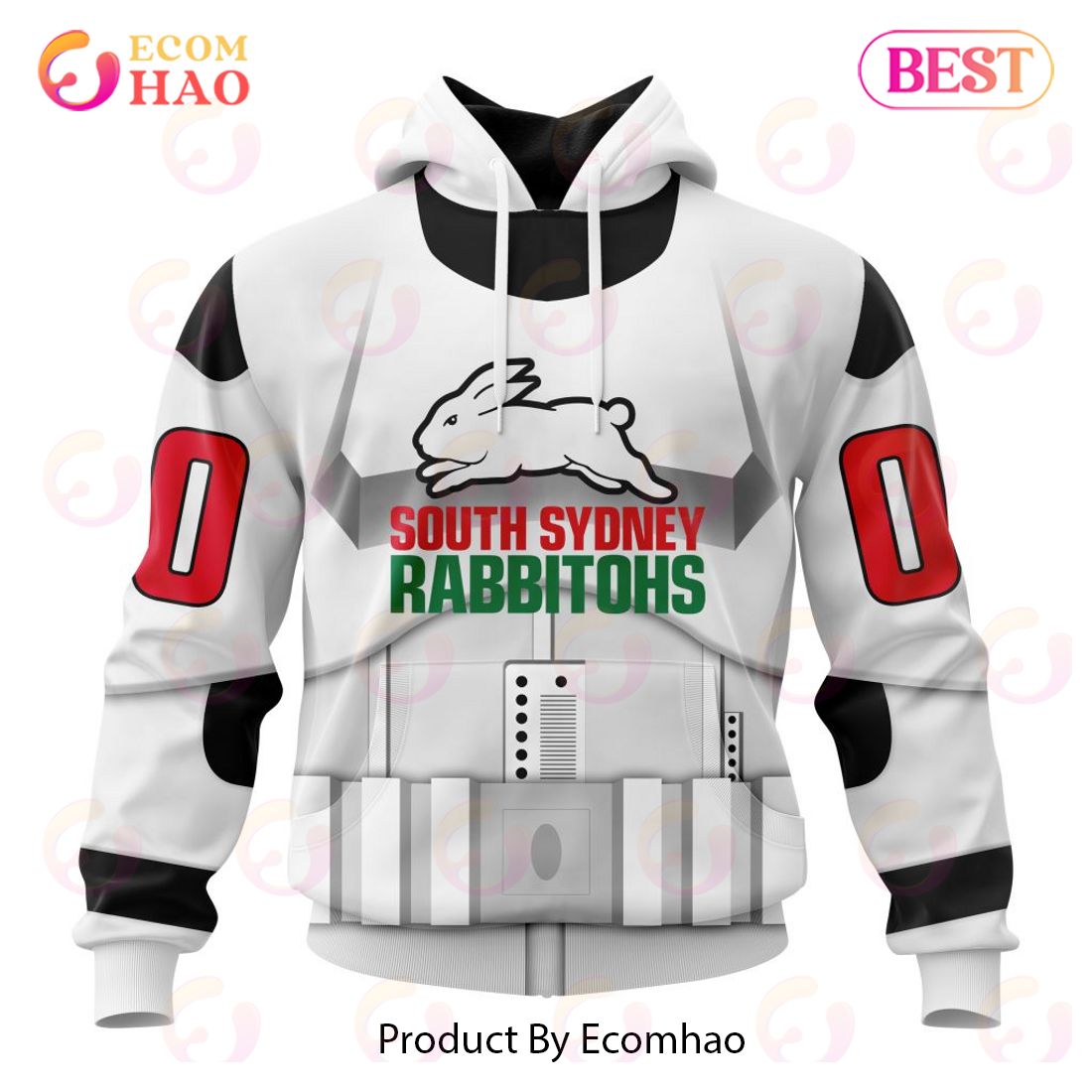 NRL Penrith Panthers Special Star Wars Design 3D Hoodie