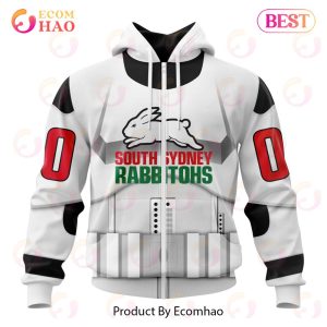 NRL South Sydney Rabbitohs Special Star Wars Design 3D Hoodie