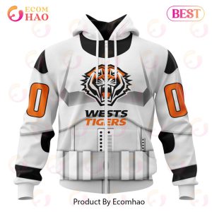 NRL Wests Tigers Special Star Wars Design 3D Hoodie
