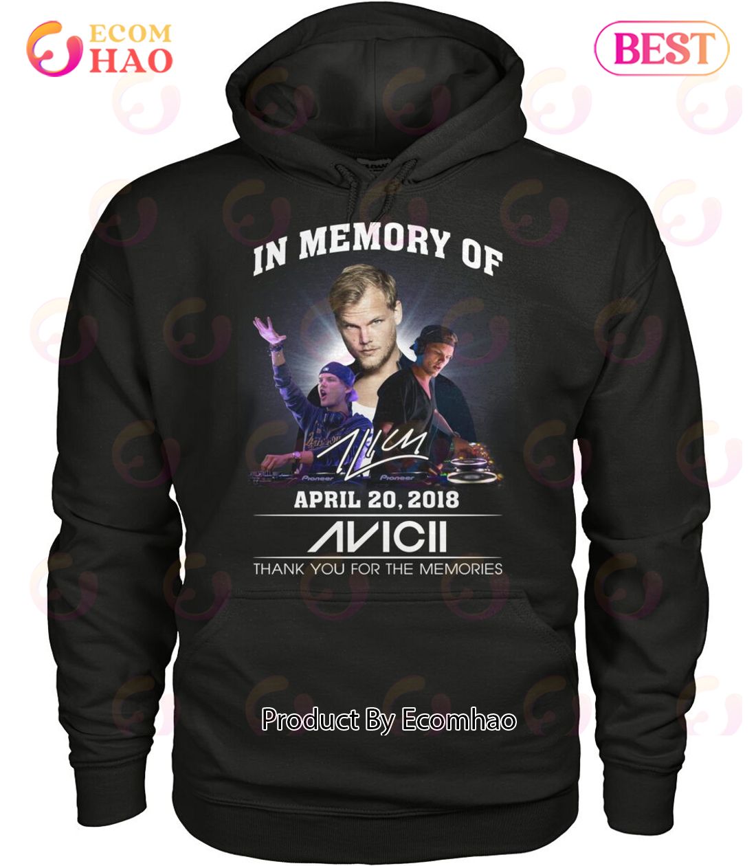 In Memory Of April 20, 2018 Avicii Thank You For The Memories T-Shirt