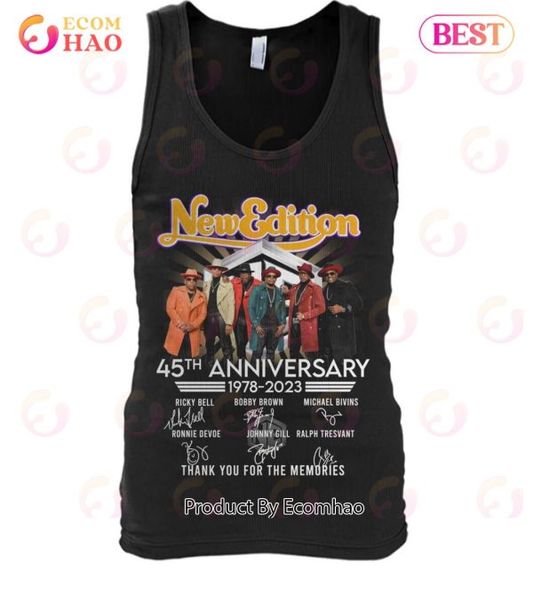 New Edition 45th Anniversary 1978 – 2023 Thank You For The Memories T-Shirt