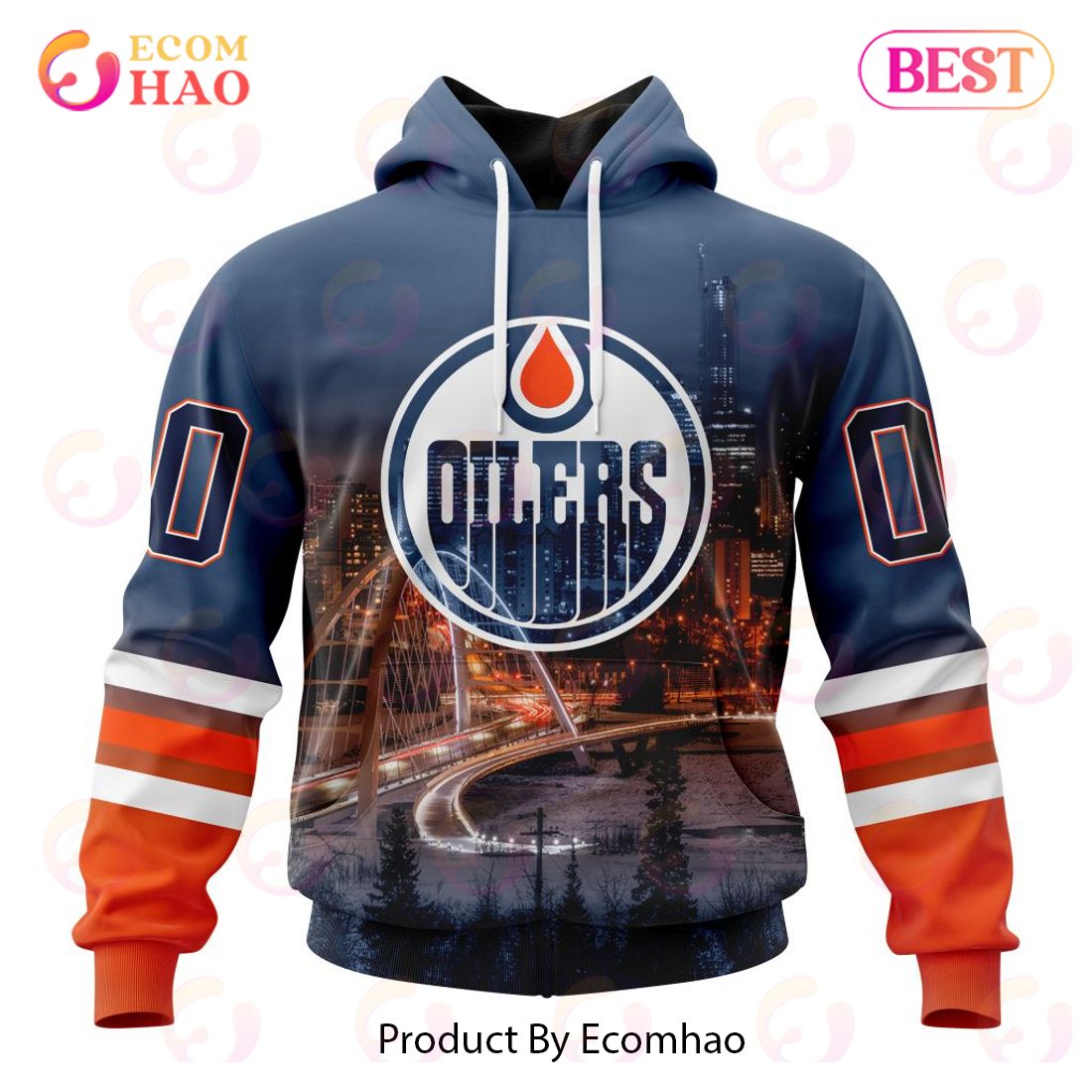 NHL Edmonton Oilers Special Design With Walterdale Bridge 3D Hoodie