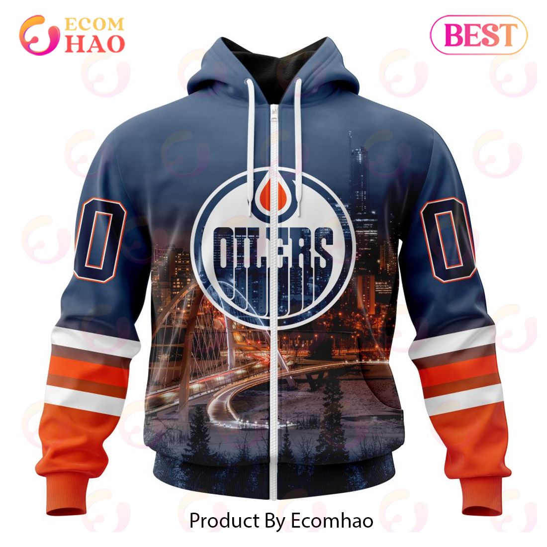 NHL Edmonton Oilers Special Design With Walterdale Bridge 3D Hoodie