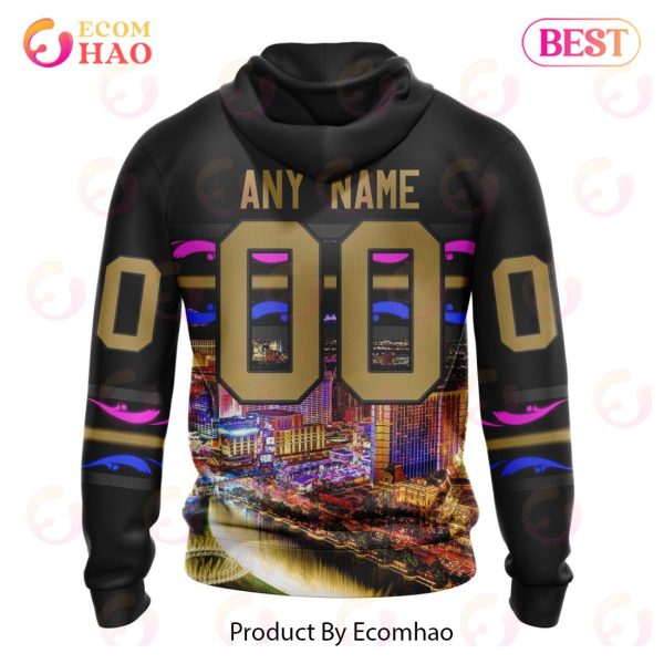 NHL Vegas Golden Knights Special Design With Las Vegas Strip 3D Hoodie