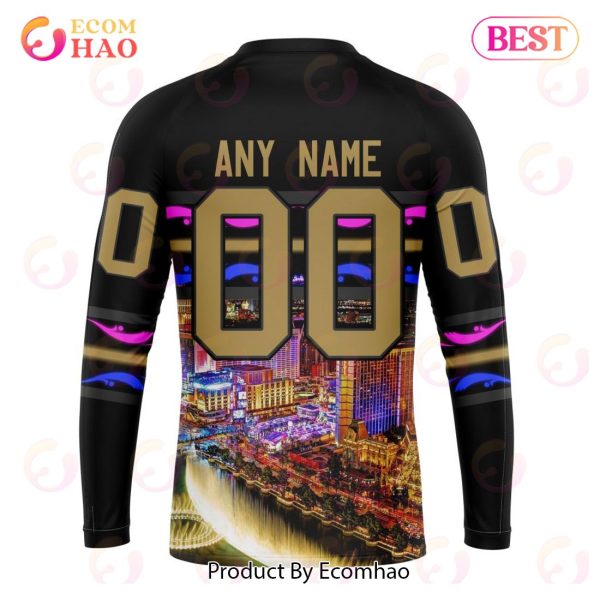 NHL Vegas Golden Knights Special Design With Las Vegas Strip 3D Hoodie
