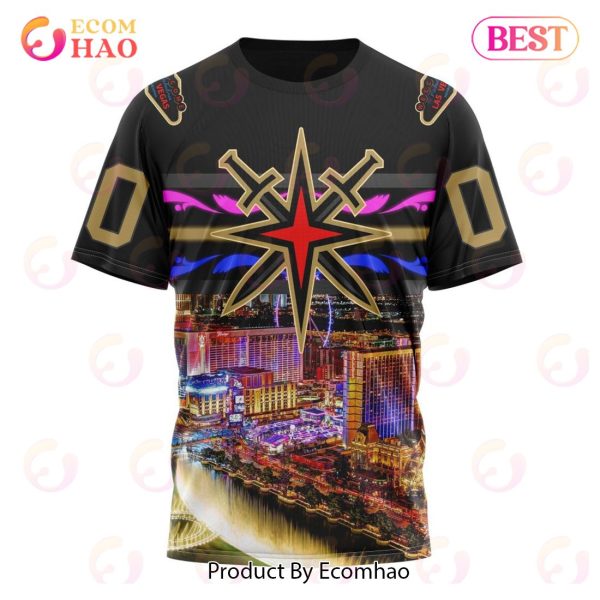 NHL Vegas Golden Knights Special Design With Las Vegas Strip 3D Hoodie