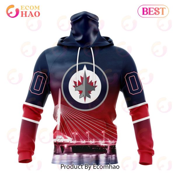 NHL Winnipeg Jets Special Design With Esplanade Riel 3D Hoodie