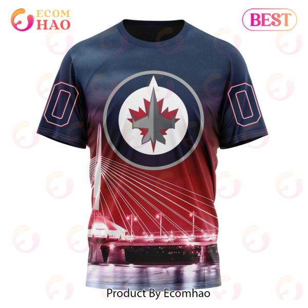 NHL Winnipeg Jets Special Design With Esplanade Riel 3D Hoodie