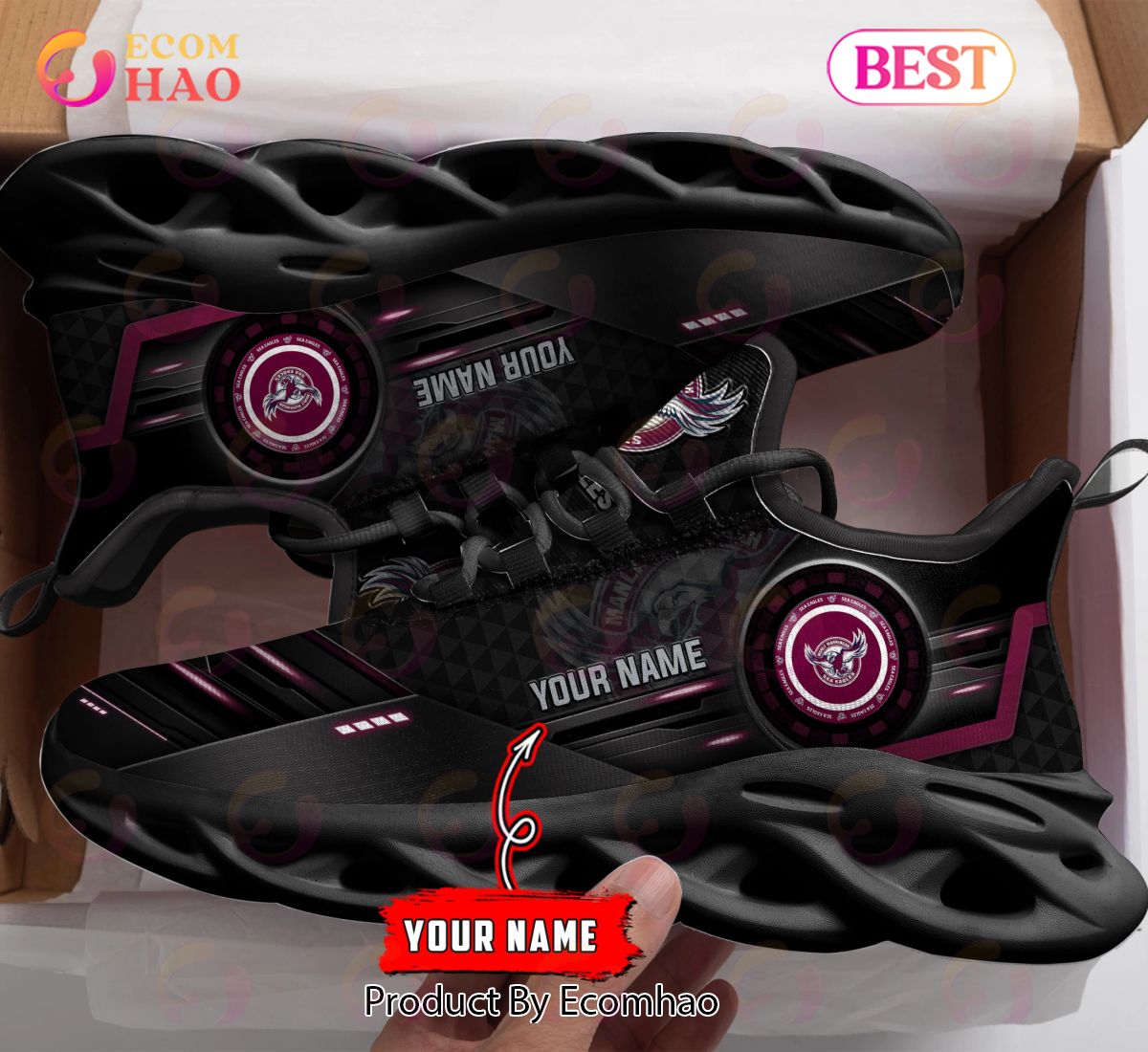 Manly Warringah Sea Eagles NRL Personalized New Clunky Sneaker