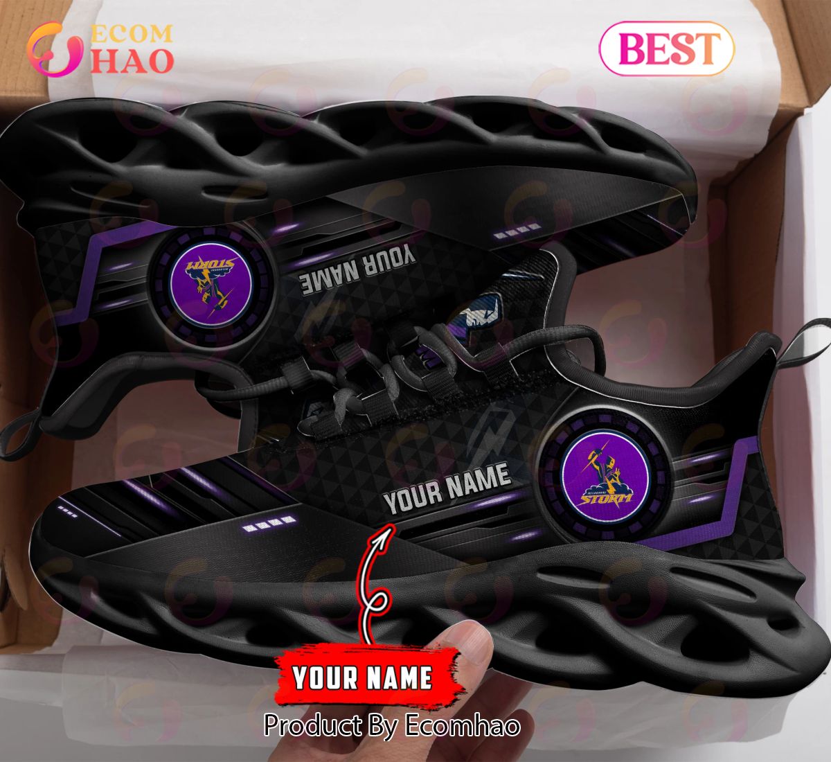 Melbourne Storm NRL Personalized New Clunky Sneaker