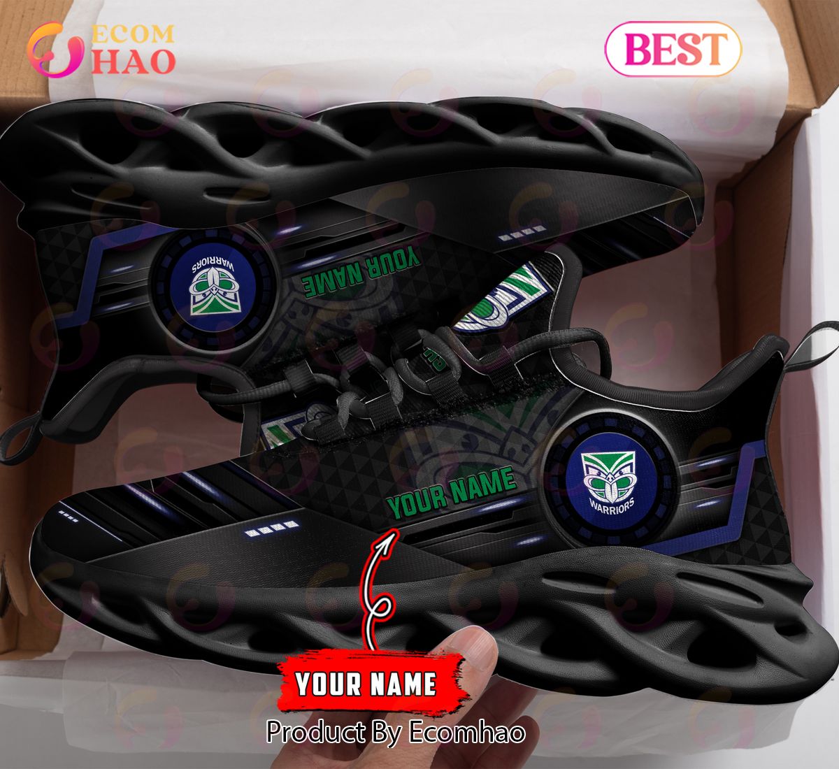 New Zealand Warriors NRL Personalized New Clunky Sneaker