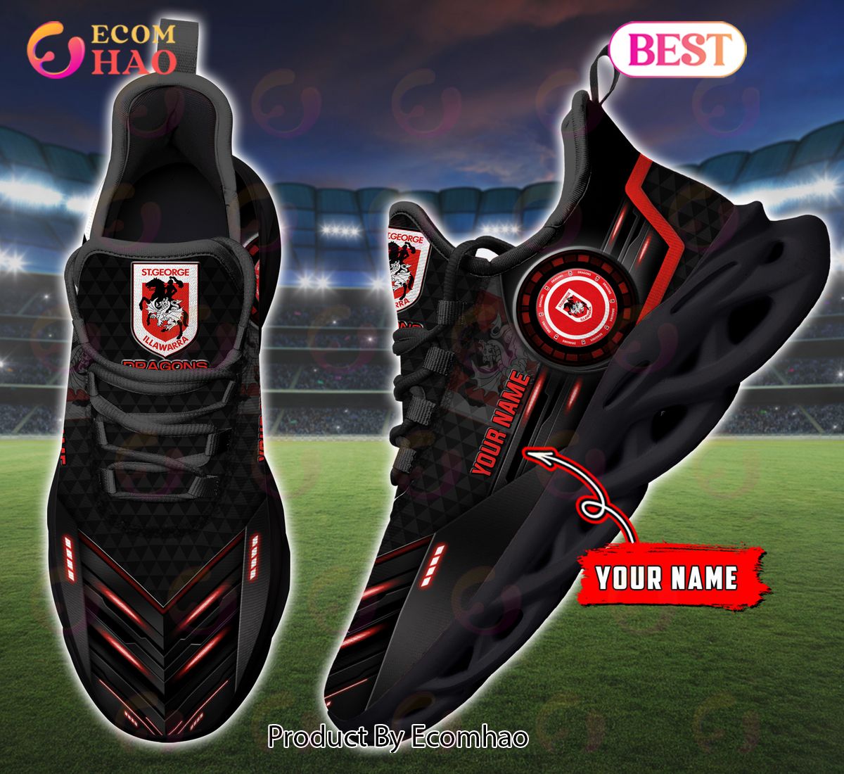 St George Illawarra Dragons NRL Personalized New Clunky Sneaker