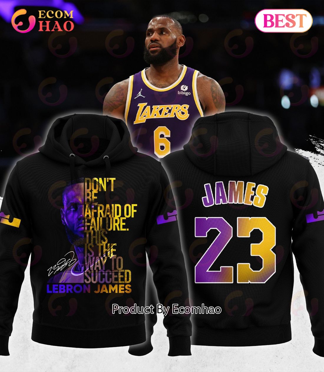 Lebron James Don’t Be Afraid Of Failure This Is The Way To Succed Shirt