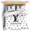 Louis Vuitton White Luxury Fashion Brand Bedding Sets
