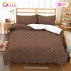 Louis Vuitton White Luxury Fashion Brand Bedding Sets