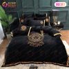 Versace Black Luxury Brand Bedding Set For Bedroom Luxury Bedspread Duvet Cover Set With Pillowcases Home Decoration
