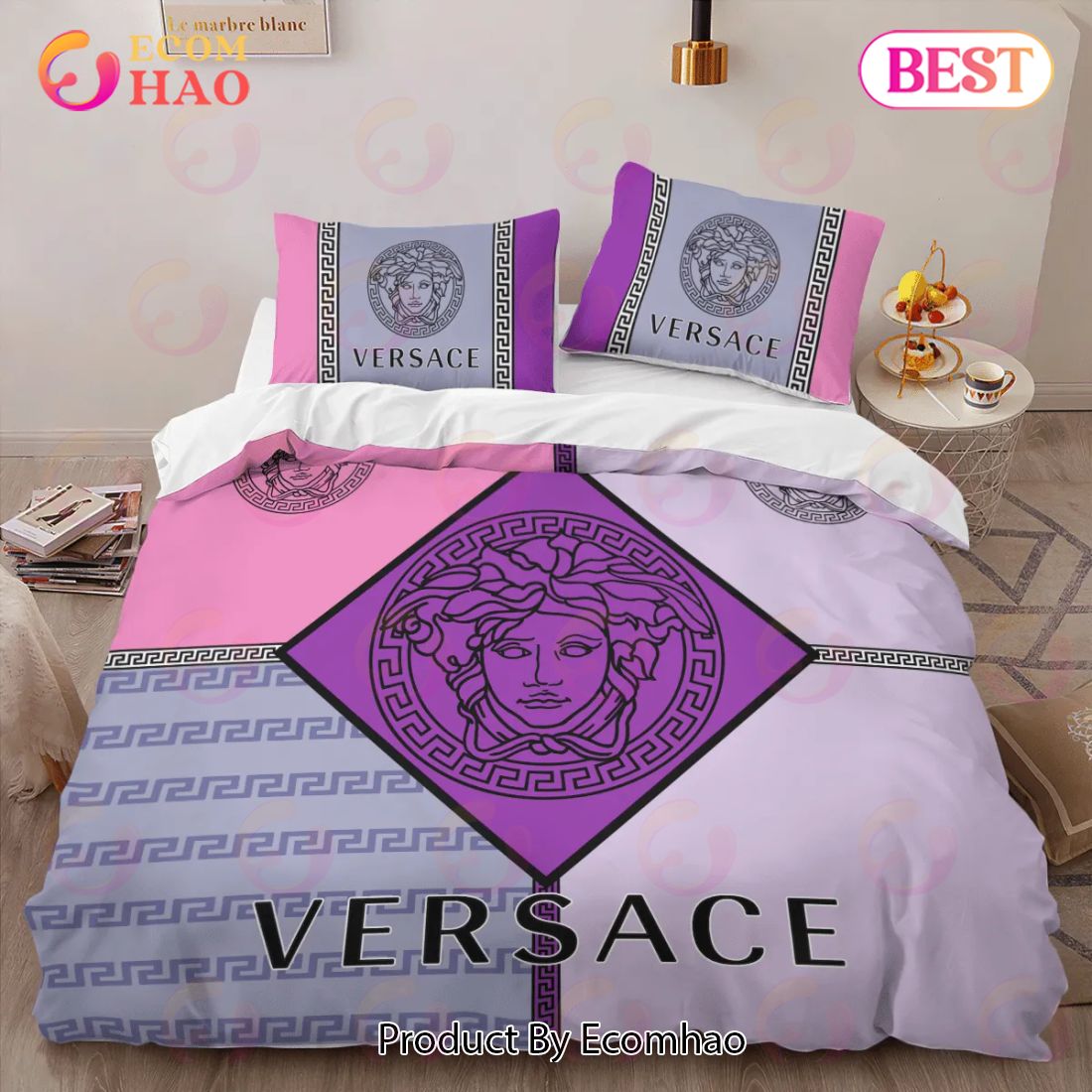 Versace Violet Limited Edition Luxury Brand High-End Bedding Sets ...