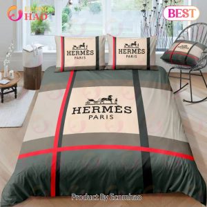 Hermes New Luxury Fashion Brand Bedding Sets Bedspread Duvet Cover Set Best Luxury Bed Sets