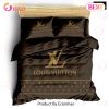 Louis Vuitton Supreme Brown Premium Luxury Bedding Setsbed Sets Bedroom Sets Comforter Sets Duvet Cover Bedspread