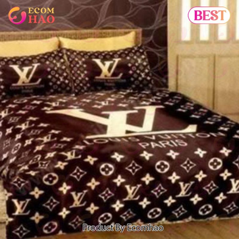 Comforter Sets Full Brown Louis Vuitton Bedding Set Ecomhao Store 3152