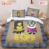 Gucci Moon Star Luxury Brand High End Premium Bedding Set For Bedroom Luxury Bedspread Duvet Cover Set With Pillowcases Home Decoration