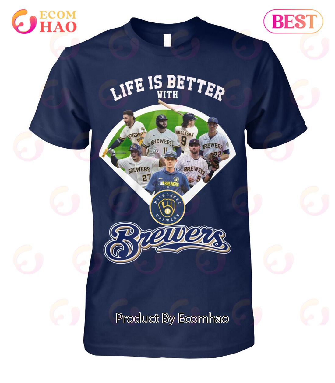 Life Is Better With Milwaukee Brewers T-Shirt