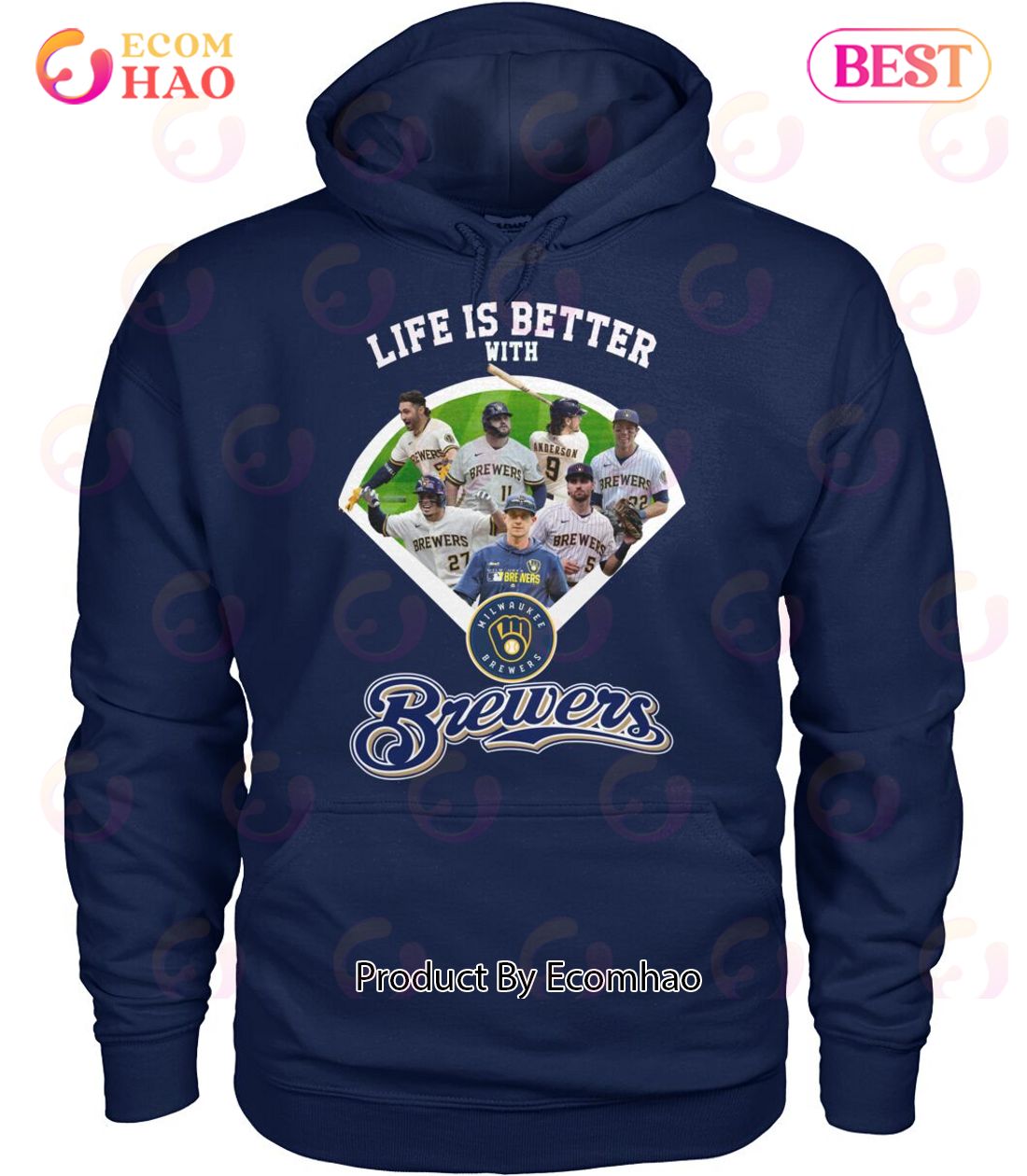 Life Is Better With Milwaukee Brewers T-Shirt