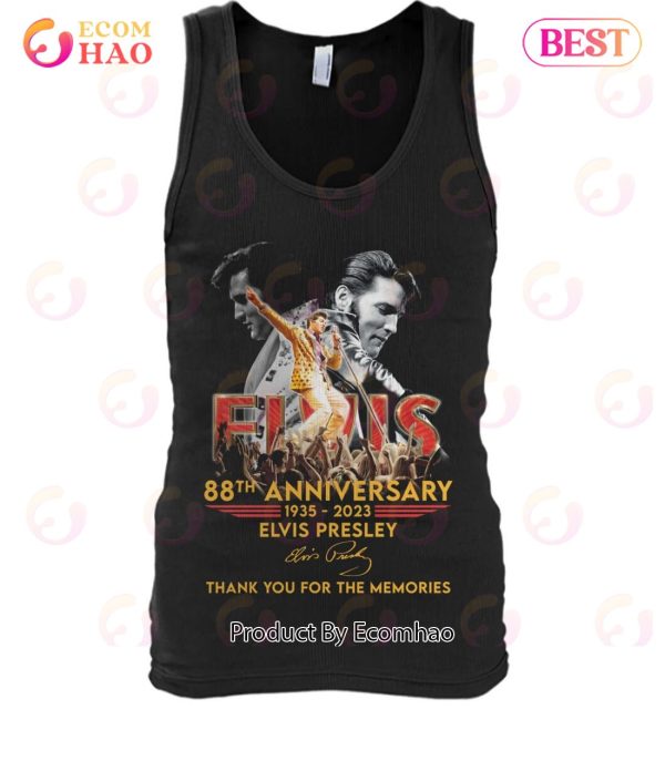 88th Anniversary Elvis Presley Thank You For The Memories T-Shirt