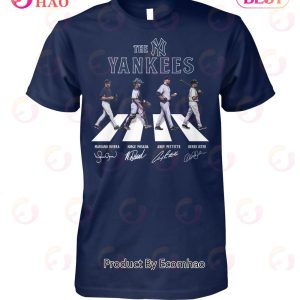The Yankees Mariano Rivera And Jorge Posada And Andy Pettitte And Derek Jeter T-Shirt