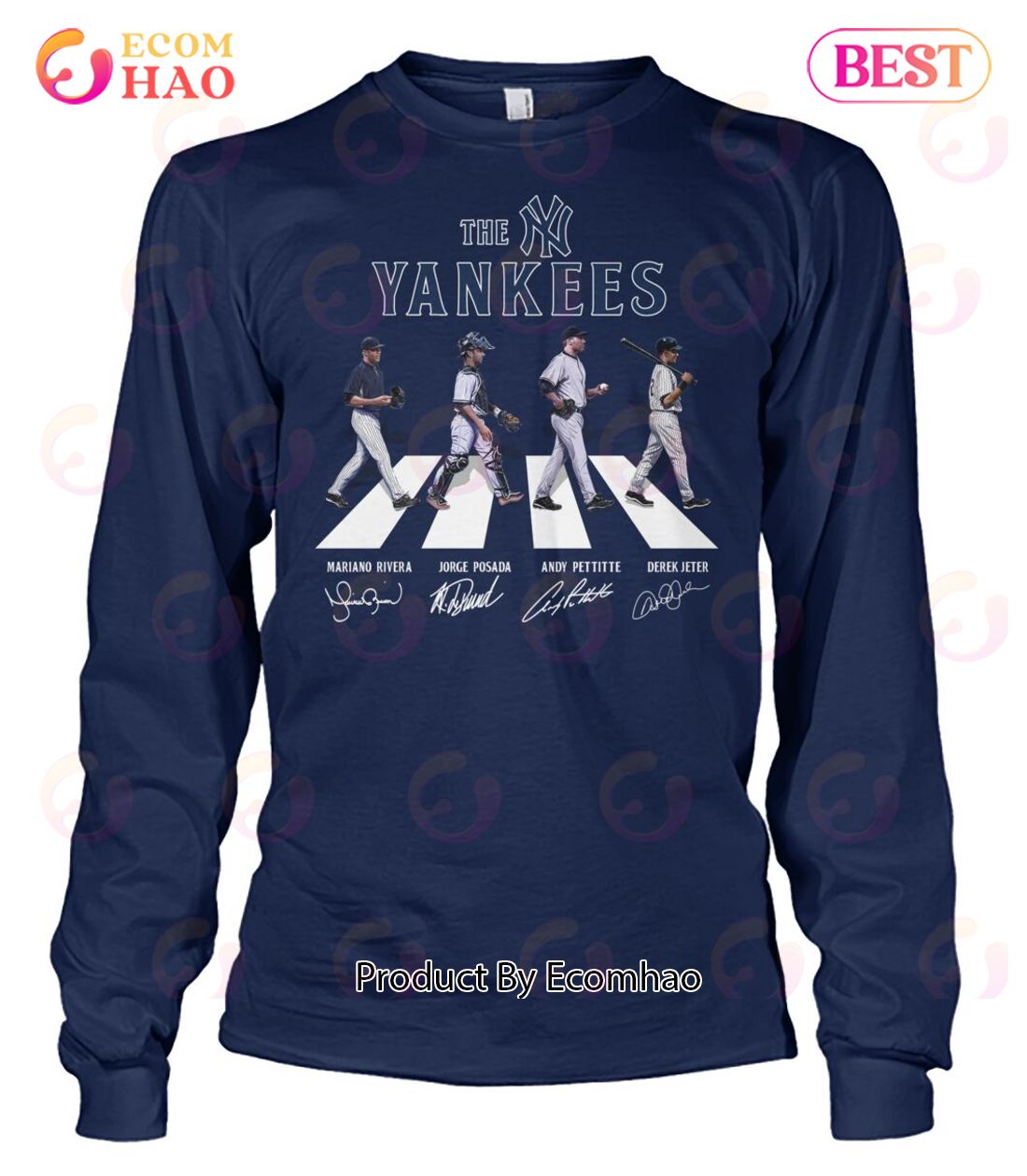 Funny New York Yankees Andy Pettitte Mariano Rivera Derek Jeter Jorge  Posada signatures shirt,Sweater, Hoodie, And Long Sleeved, Ladies, Tank Top