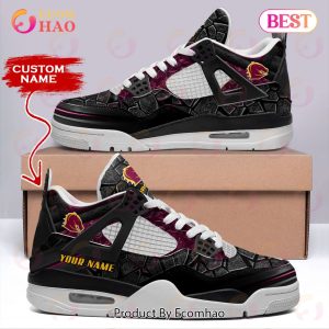 NRL Brisbane Broncos Air Jordan 4 Sneaker Custom Name