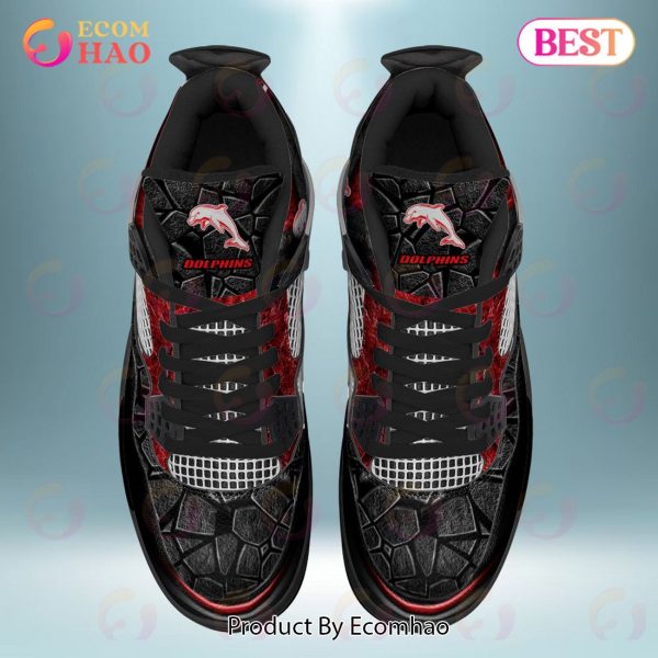 NRL Dolphins Air Jordan 4 Sneaker Custom Name