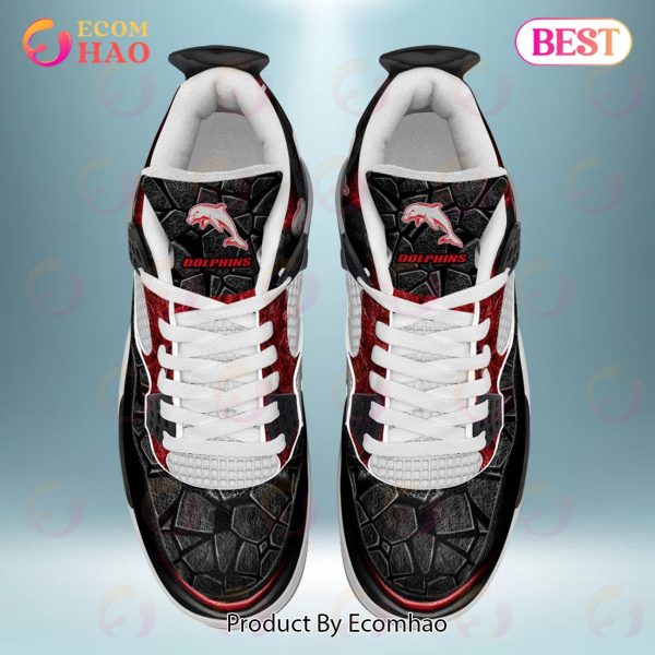 NRL Dolphins Air Jordan 4 Sneaker Custom Name