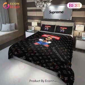 Comforter Sets Dark Beige Black Full Louis Vuitton Bedding Set - Ecomhao  Store