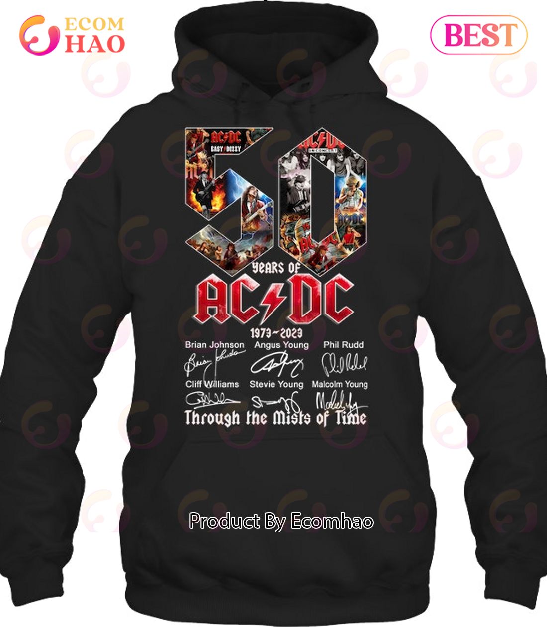 50 Years Of ACDC 1973 – 2023 Through The Mists Of Time T-Shirt