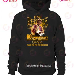 Jimi Hendrix 60th Anniversary 1963 – 2023 Thank You For The Memories T-Shirt