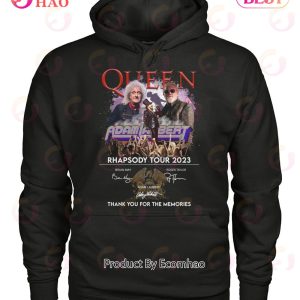 Queen And Adam Lambert Rhapsody Tour 2023 Thank You For The Memories T-Shirt