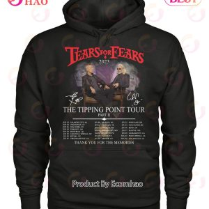 Tears For Fears 2023 The Tipping Point Tour Part II Thank You For The Memories T-Shirt