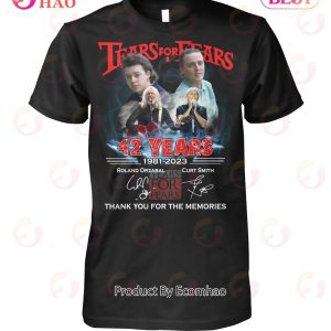 Tears For Fears 42 Years 1981 – 2023 Thank You For The Memories T-Shirt